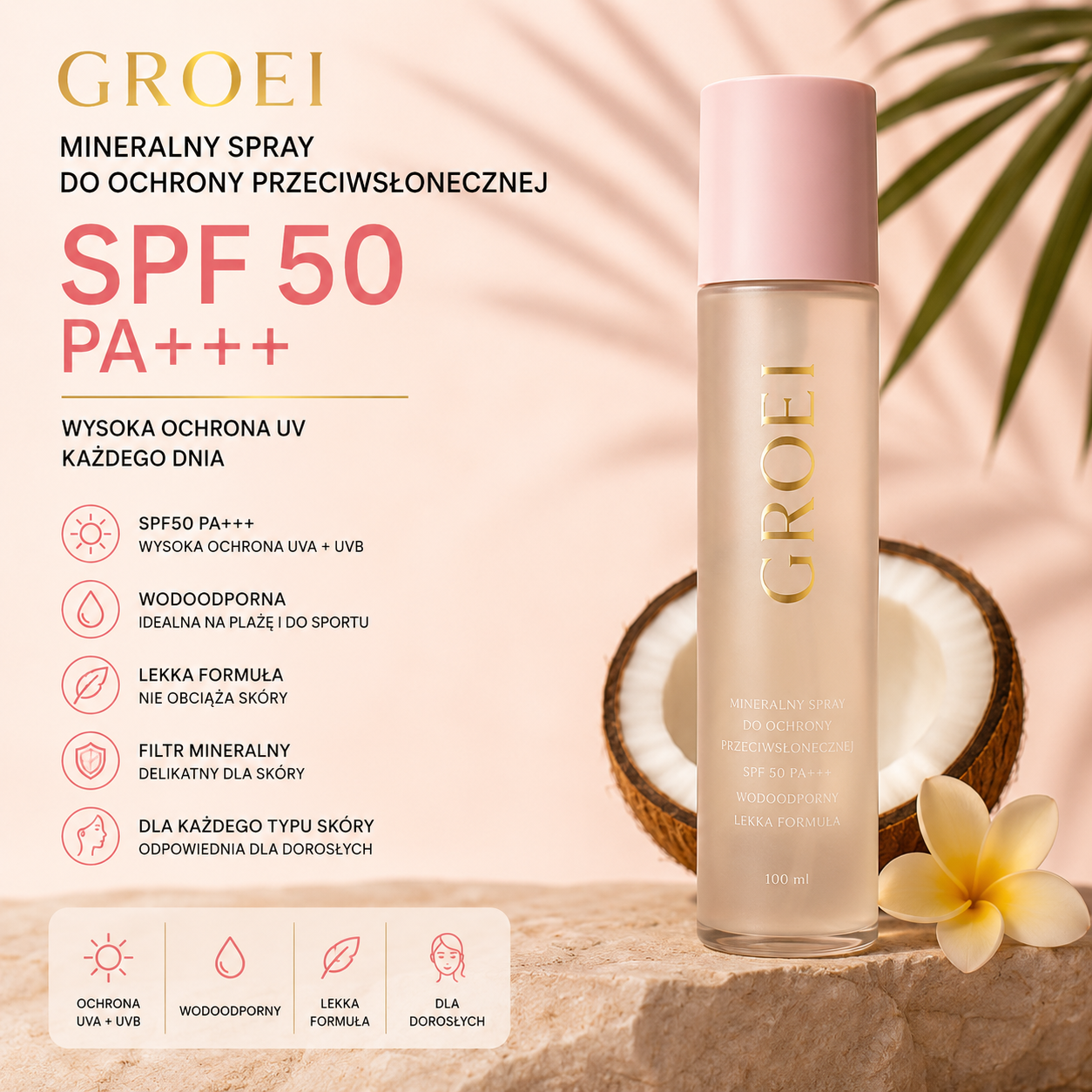 SPF 50 Mgiełka