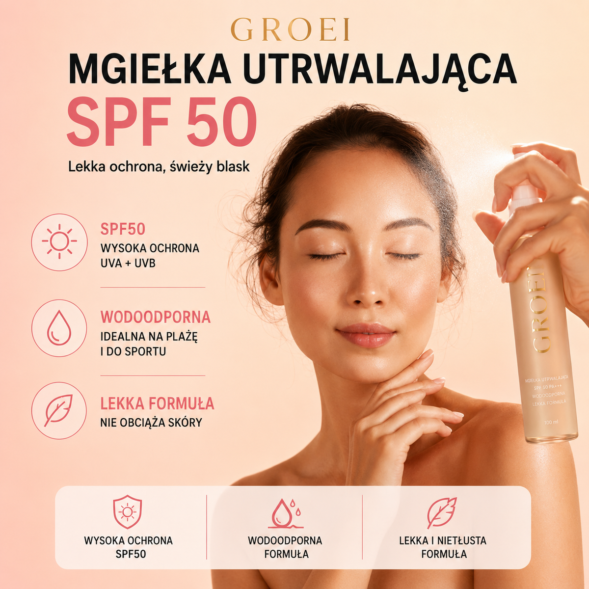 SPF 50 Mgiełka